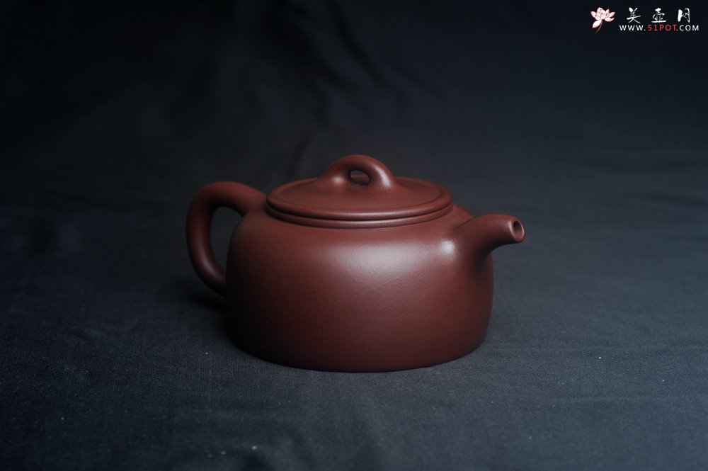 紫砂壶图片：潜力股周小培老师 4号井深井红皮龙 全手工过桥井栏壶 - 宜兴紫砂壶网