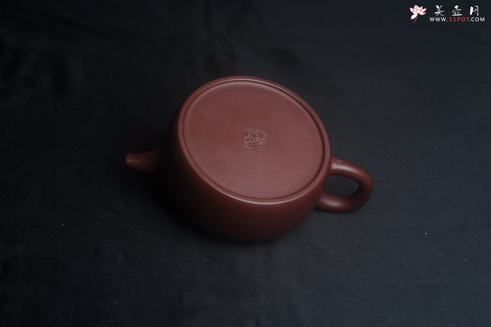 紫砂壶图片：潜力股周小培老师 4号井深井红皮龙 全手工过桥井栏壶 - 宜兴紫砂壶网