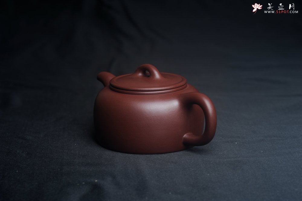 紫砂壶图片：潜力股周小培老师 4号井深井红皮龙 全手工过桥井栏壶 - 宜兴紫砂壶网