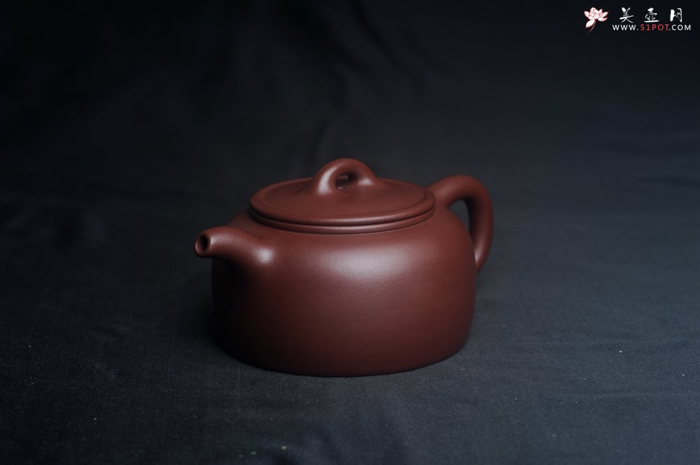 紫砂壶图片：潜力股周小培老师 4号井深井红皮龙 全手工过桥井栏壶 - 宜兴紫砂壶网