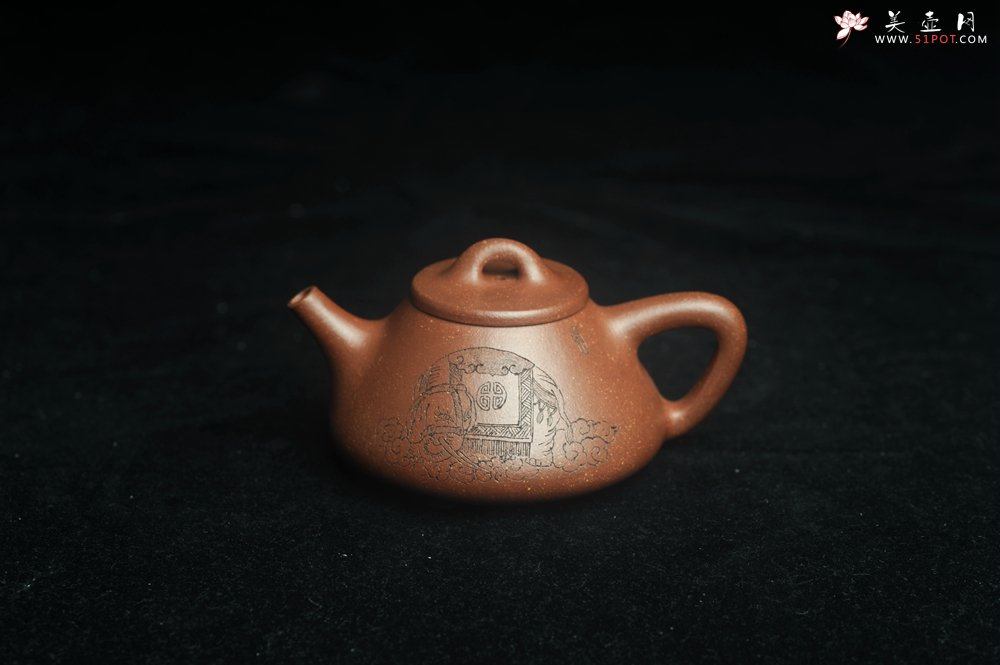 紫砂壶图片：美壶特惠  高温降坡泥精致小子冶石瓢 装饰太平有象 茶人醉爱 - 宜兴紫砂壶网