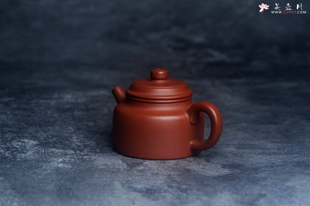 紫砂壶图片：油润老清水泥全手工小品德中壶 特实用文气 - 宜兴紫砂壶网