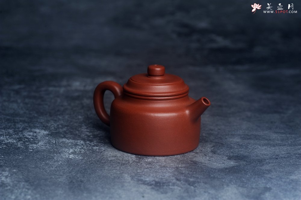 紫砂壶图片：油润老清水泥全手工小品德中壶 特实用文气 - 宜兴紫砂壶网