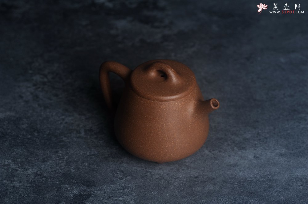 紫砂壶图片：美壶特惠 潜力股王静然 精致老段泥高石瓢 泥绘金蟾 特文气 - 宜兴紫砂壶网