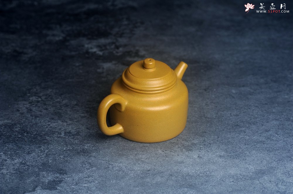 紫砂壶图片：潜力股周小培老师 特好黄金段泥全手工德中壶 - 宜兴紫砂壶网