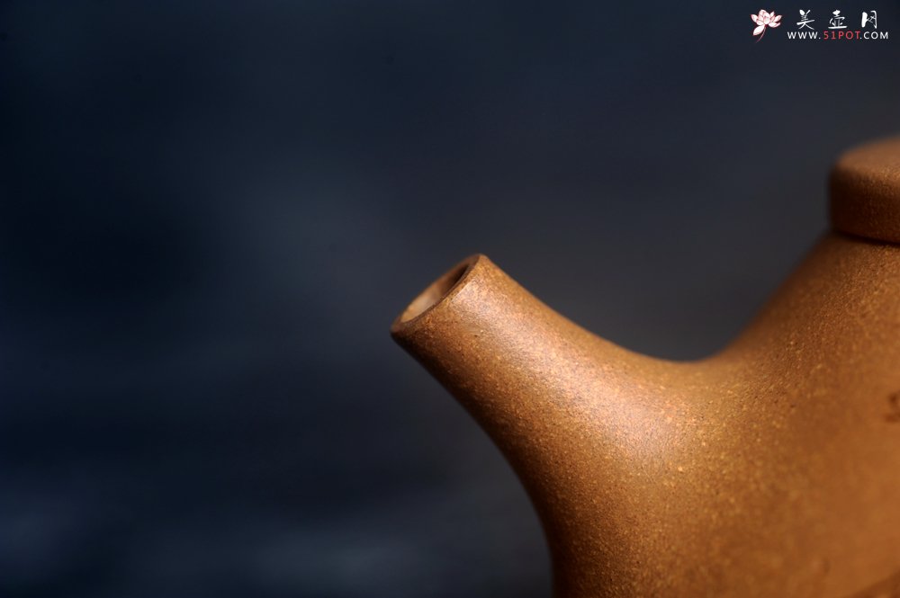 紫砂壶图片：美壶特惠 特好老黄段泥精致子冶石瓢壶 通景装饰梅花 特文气 - 宜兴紫砂壶网