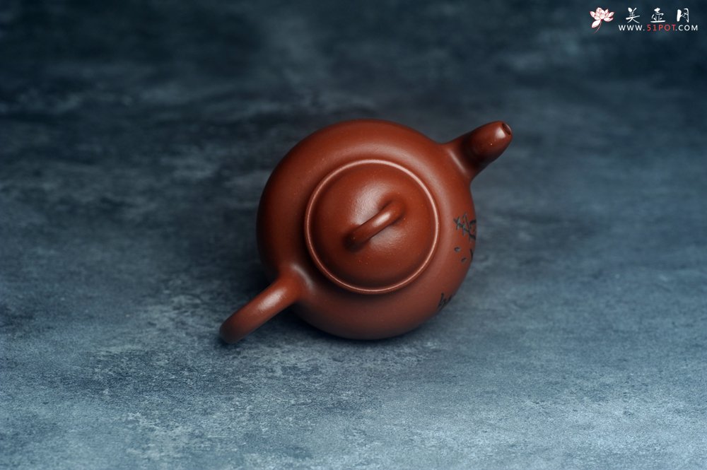 紫砂壶图片：潜力股周小培老师 4号井深井红皮龙 全手工桥钮乳鼎壶 期待与您结缘 - 宜兴紫砂壶网