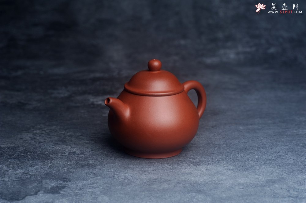 紫砂壶图片：美壶特惠 全手工优质黄龙山红泥刹凹成型单片拍打潘壶 - 宜兴紫砂壶网