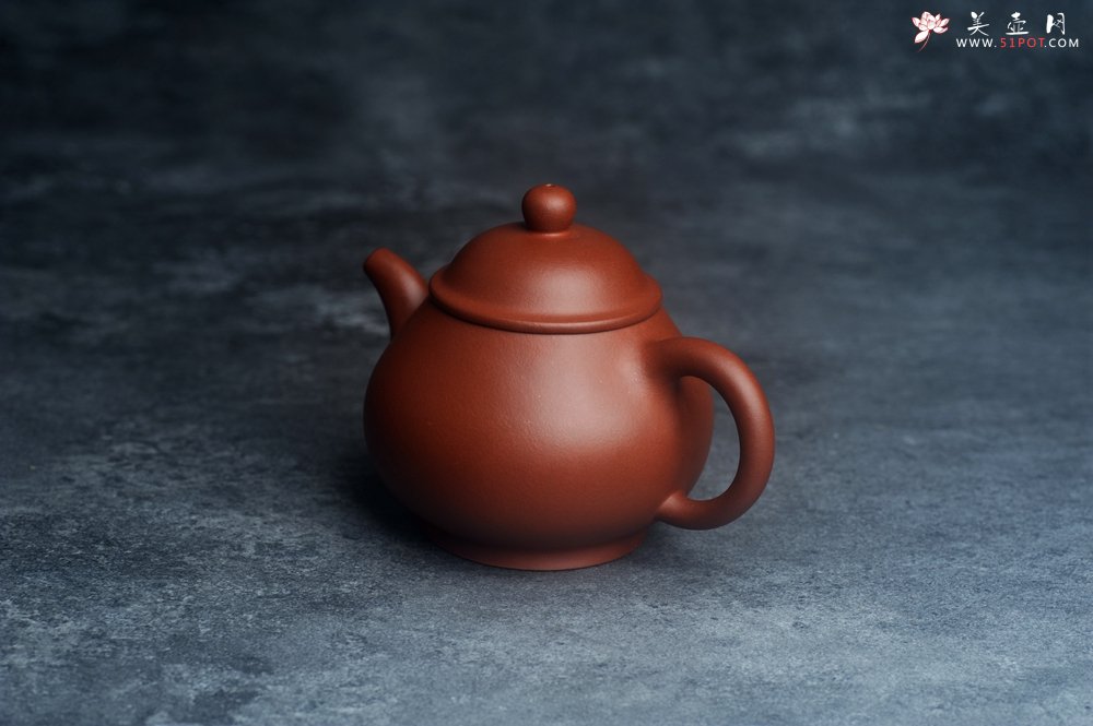 紫砂壶图片：美壶特惠 全手工优质黄龙山红泥刹凹成型单片拍打潘壶 - 宜兴紫砂壶网