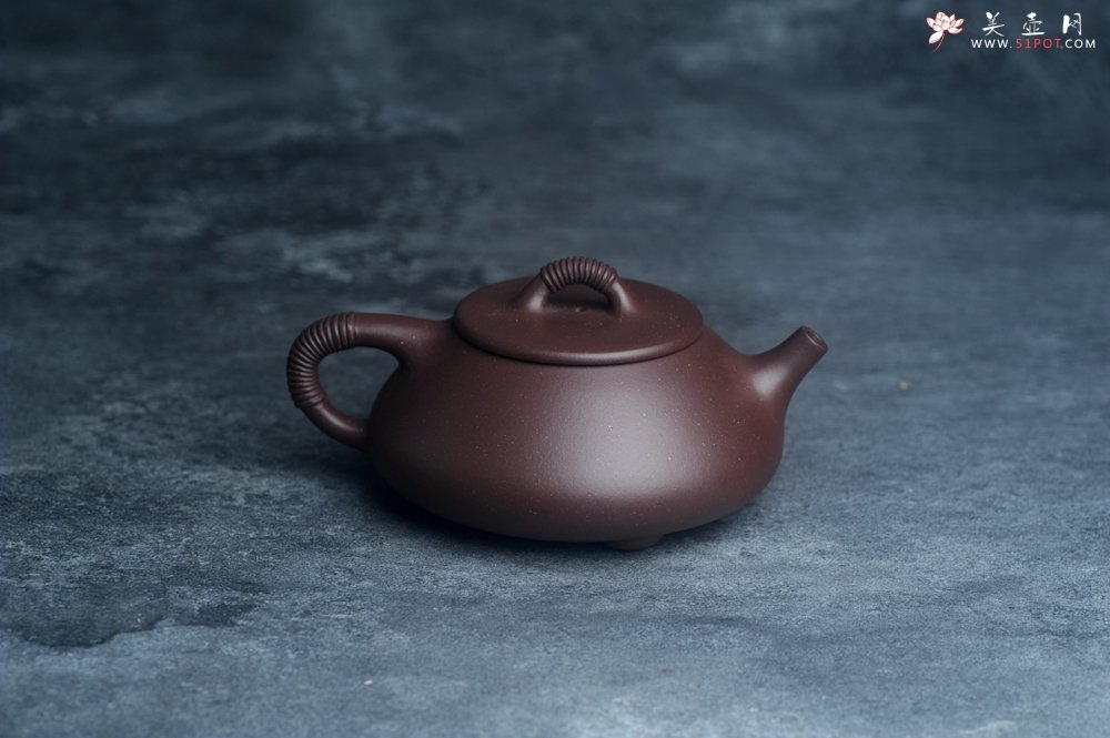紫砂壶图片：美壶年底特惠 精致优质紫泥线瓢壶 - 宜兴紫砂壶网