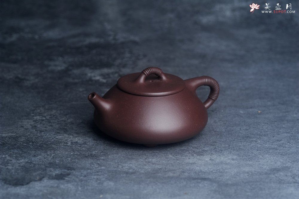 紫砂壶图片：美壶年底特惠 精致优质紫泥线瓢壶 - 宜兴紫砂壶网