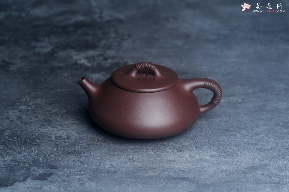 紫砂壶图片：美壶年底特惠 精致优质紫泥线瓢壶 - 宜兴紫砂壶网
