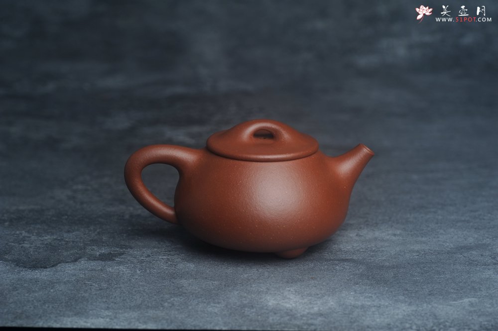 紫砂壶图片：美壶特惠 特好红泥拼降坡 经典满瓢 石瓢（霸王瓢）泥料特好 做工灰常精致 不输千元作品 - 宜兴紫砂壶网
