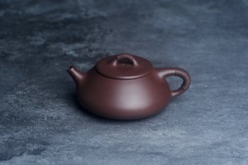 紫砂壶图片：美壶年底特惠 精致优质紫泥线瓢壶 - 宜兴紫砂壶网