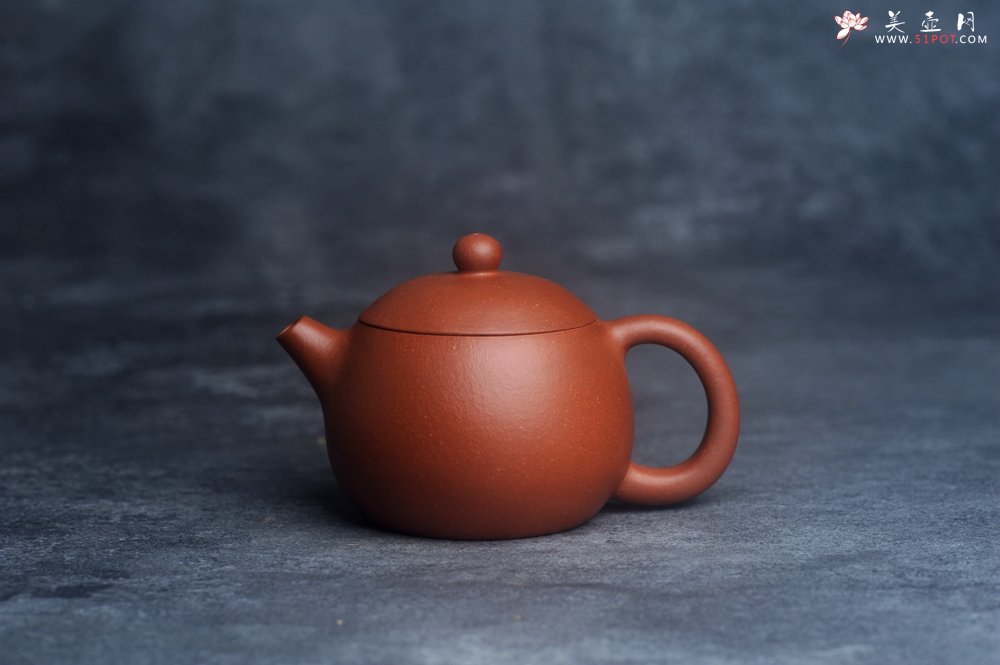 紫砂壶图片：美壶特惠 全手工优质红降坡泥西施壶 特文气 - 宜兴紫砂壶网