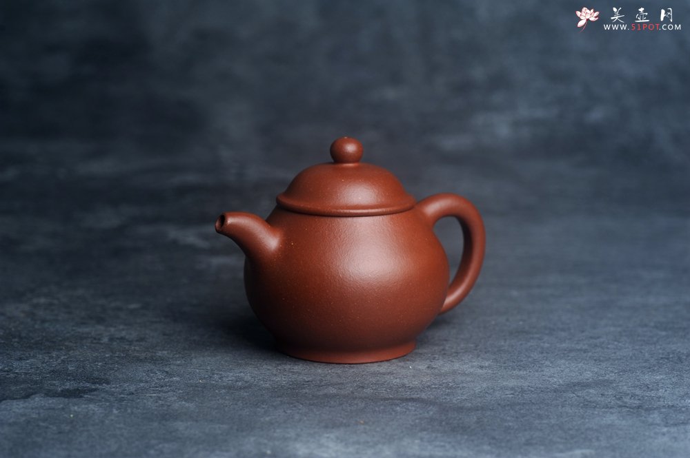 紫砂壶图片：美壶特惠 全手工优质红降坡泥刹凹成型单片拍打潘壶 - 宜兴紫砂壶网