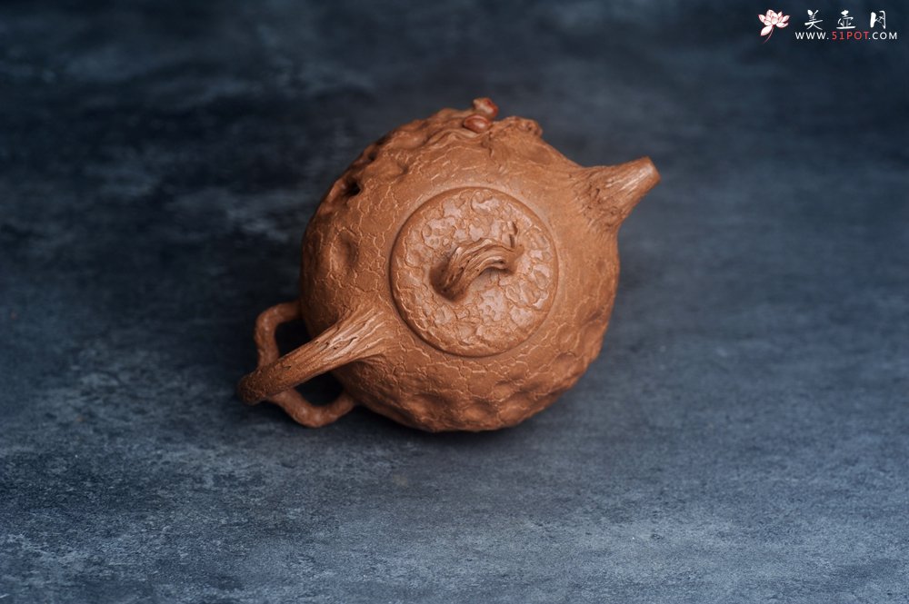 紫砂壶图片：潜力股董静老师精品全手金猴献寿供春壶 - 宜兴紫砂壶网