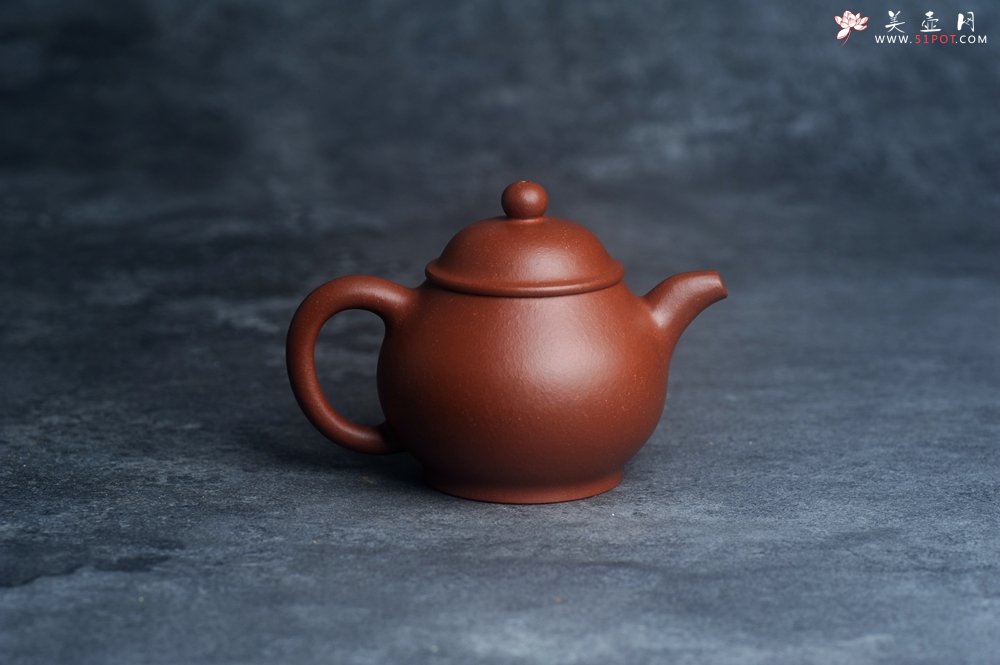 紫砂壶图片：美壶特惠 全手工优质红降坡泥刹凹成型单片拍打潘壶 - 宜兴紫砂壶网