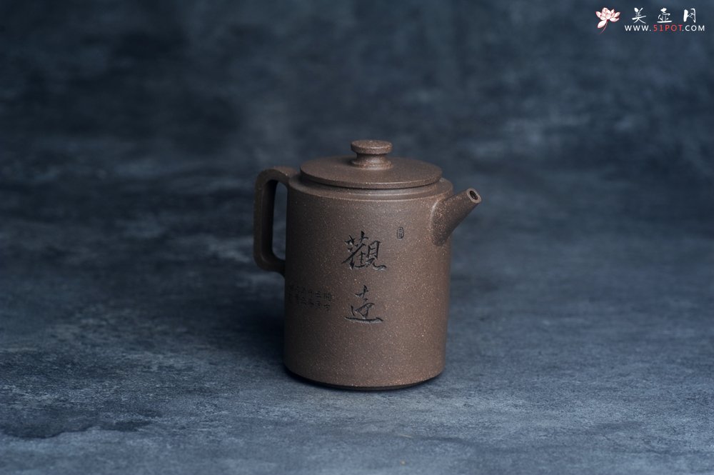 紫砂壶图片：美壶特惠 蠡墅大水潭深井老天青泥 精致圆础壶 装饰文雅 茶人醉爱 - 宜兴紫砂壶网