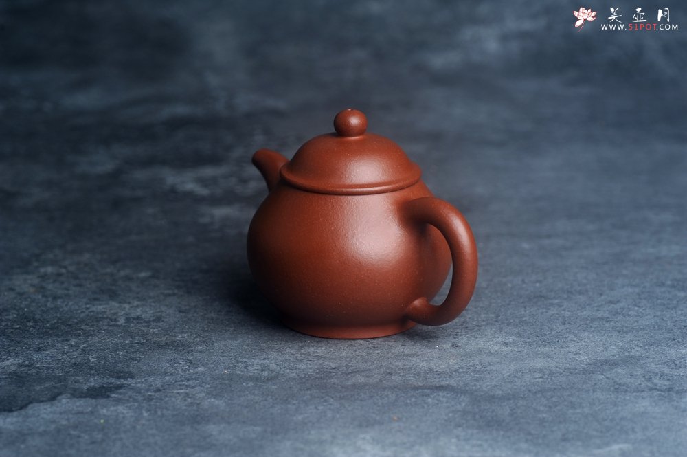 紫砂壶图片：美壶特惠 全手工优质红降坡泥刹凹成型单片拍打潘壶 - 宜兴紫砂壶网