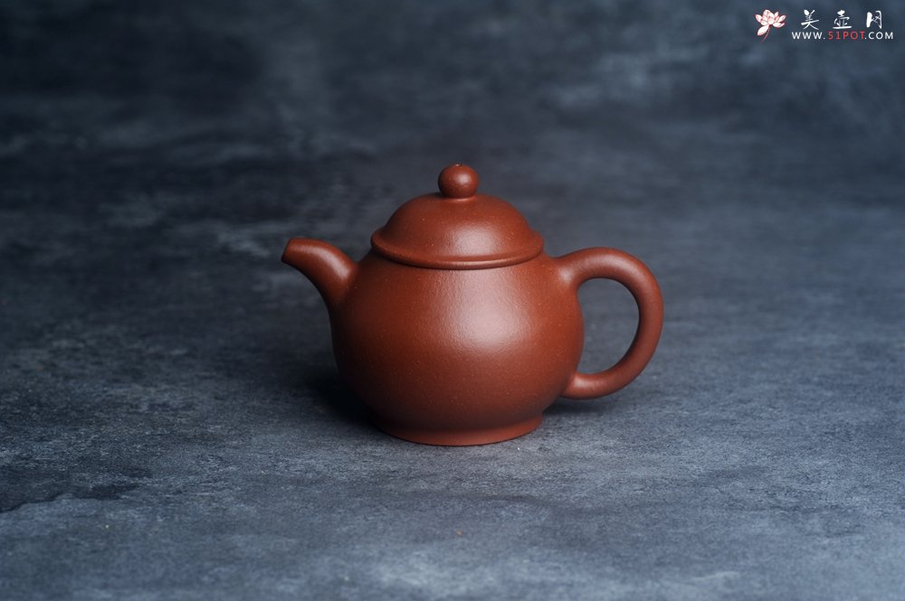 紫砂壶图片：美壶特惠 全手工优质红降坡泥刹凹成型单片拍打潘壶 - 宜兴紫砂壶网