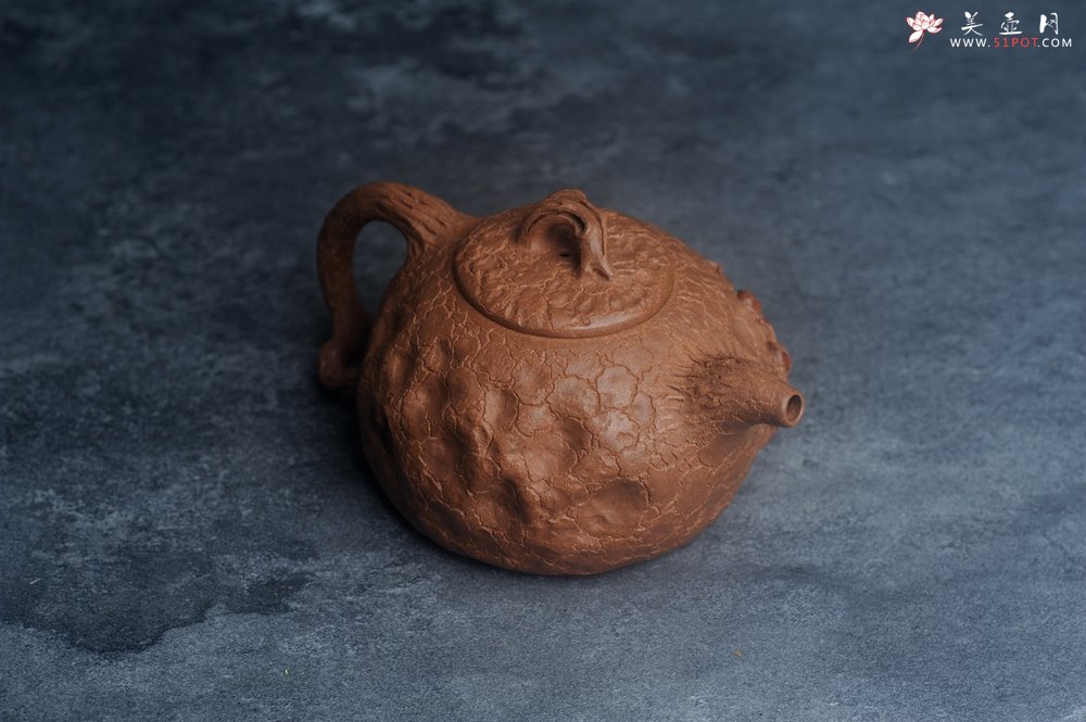紫砂壶图片：潜力股董静老师精品全手金猴献寿供春壶 - 宜兴紫砂壶网
