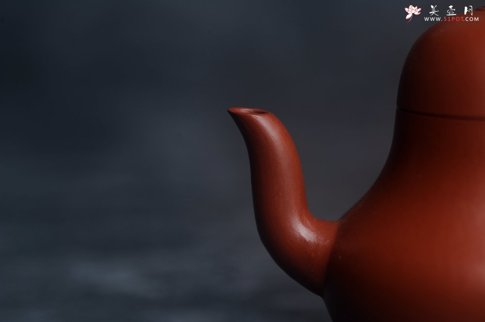 紫砂壶图片：美壶特惠紫砂壶摹古孟臣款朱泥小思亭茶壶 工夫小品中式茶具100cc - 宜兴紫砂壶网