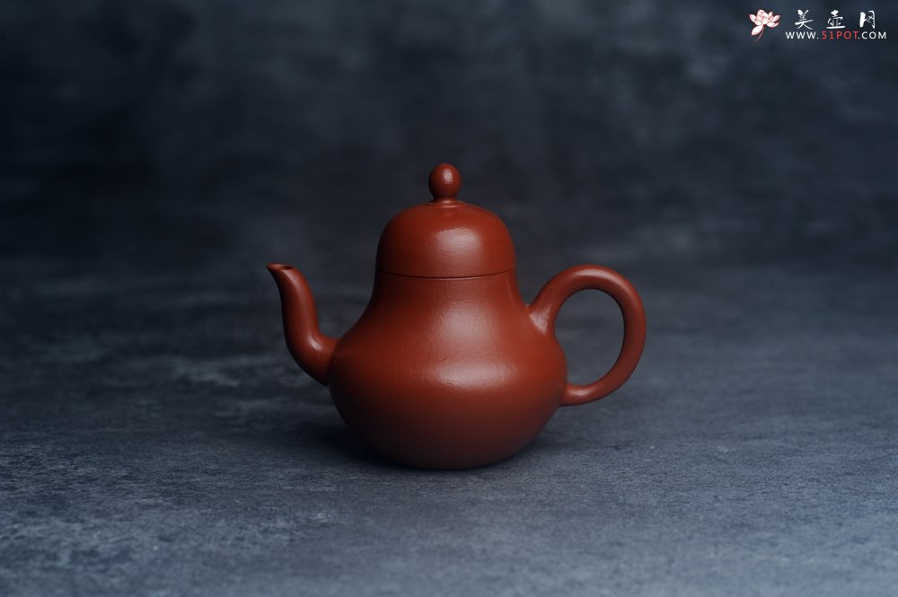 紫砂壶图片：美壶特惠紫砂壶摹古孟臣款朱泥小思亭茶壶 工夫小品中式茶具100cc - 宜兴紫砂壶网