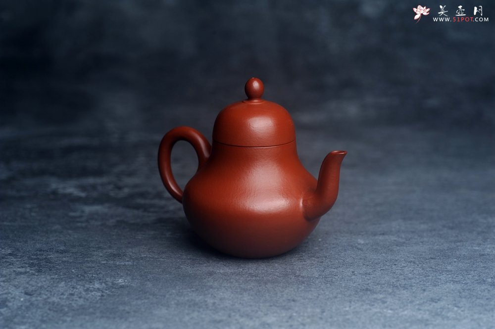 紫砂壶图片：美壶特惠紫砂壶摹古孟臣款朱泥小思亭茶壶 工夫小品中式茶具100cc - 宜兴紫砂壶网