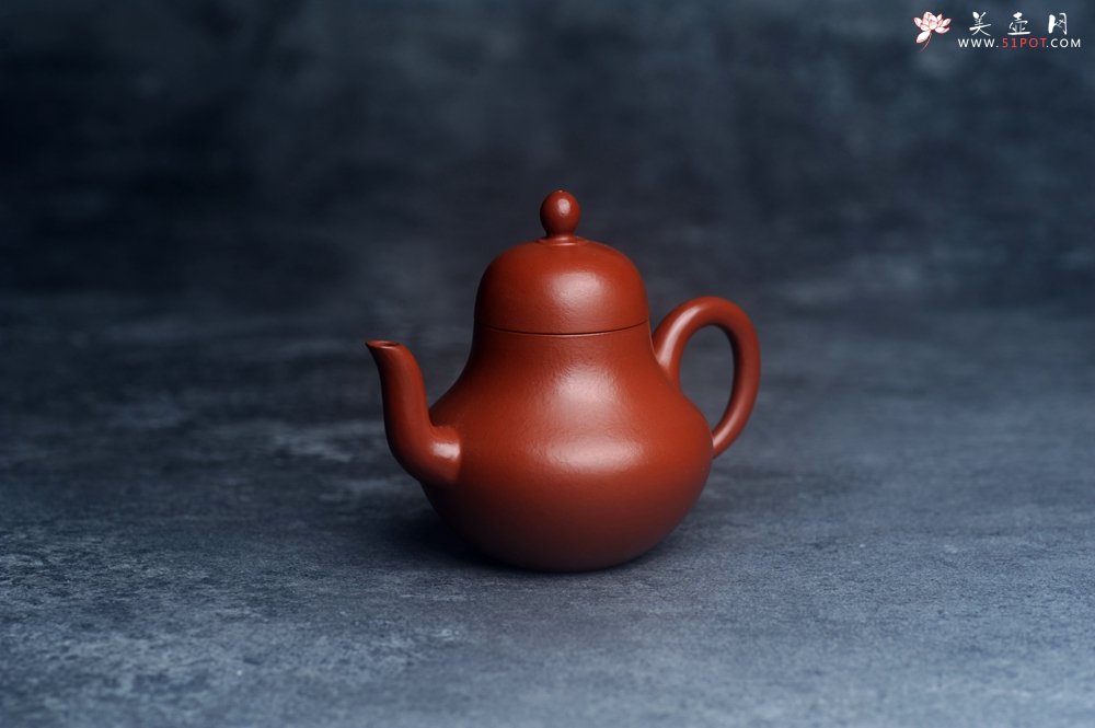 紫砂壶图片：美壶特惠紫砂壶摹古孟臣款朱泥小思亭茶壶 工夫小品中式茶具100cc - 宜兴紫砂壶网