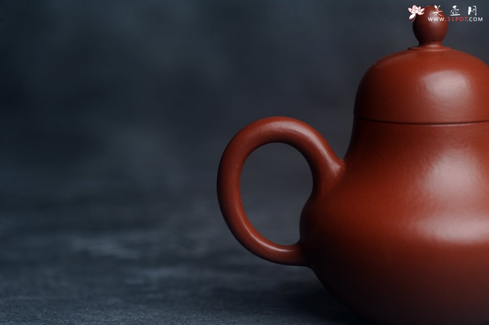 紫砂壶图片：美壶特惠紫砂壶摹古孟臣款朱泥小思亭茶壶 工夫小品中式茶具100cc - 宜兴紫砂壶网