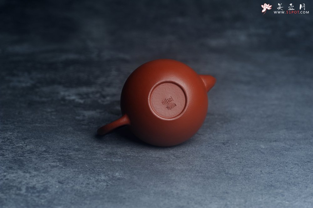 紫砂壶图片：美壶特惠紫砂壶摹古孟臣款朱泥小思亭茶壶 工夫小品中式茶具100cc - 宜兴紫砂壶网