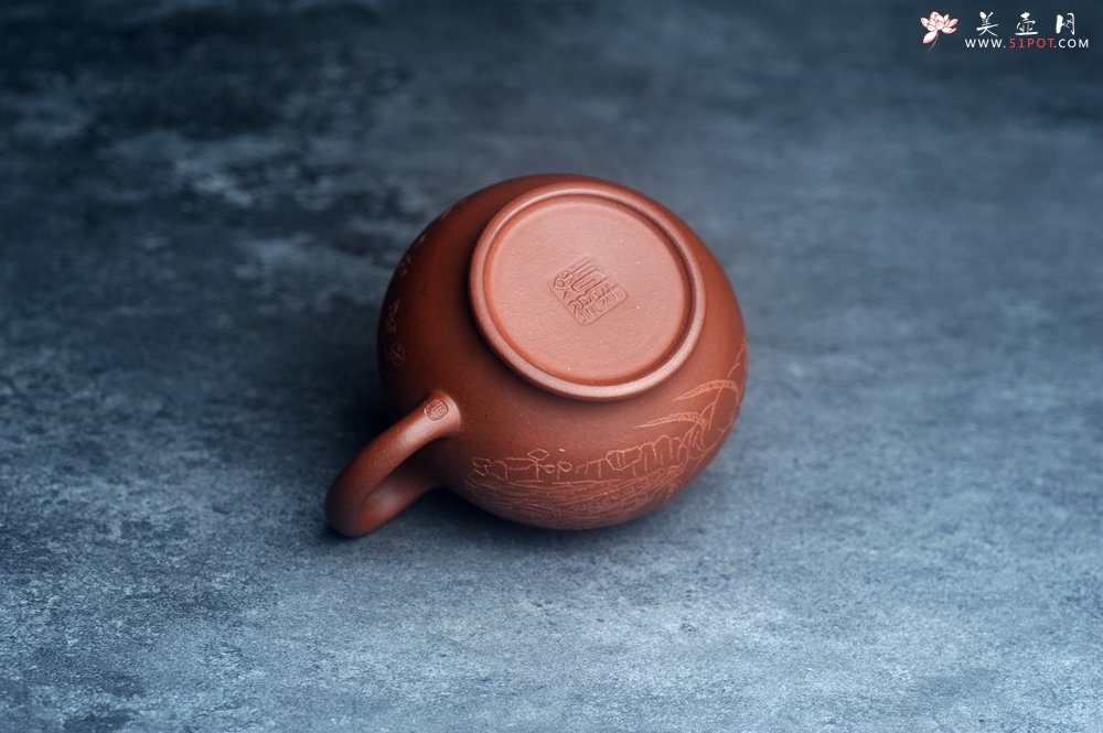 紫砂壶图片：美壶网紫砂壶特惠优质底槽青掇只壶 中式茶具 装饰文雅 茶人醉爱210cc - 宜兴紫砂壶网