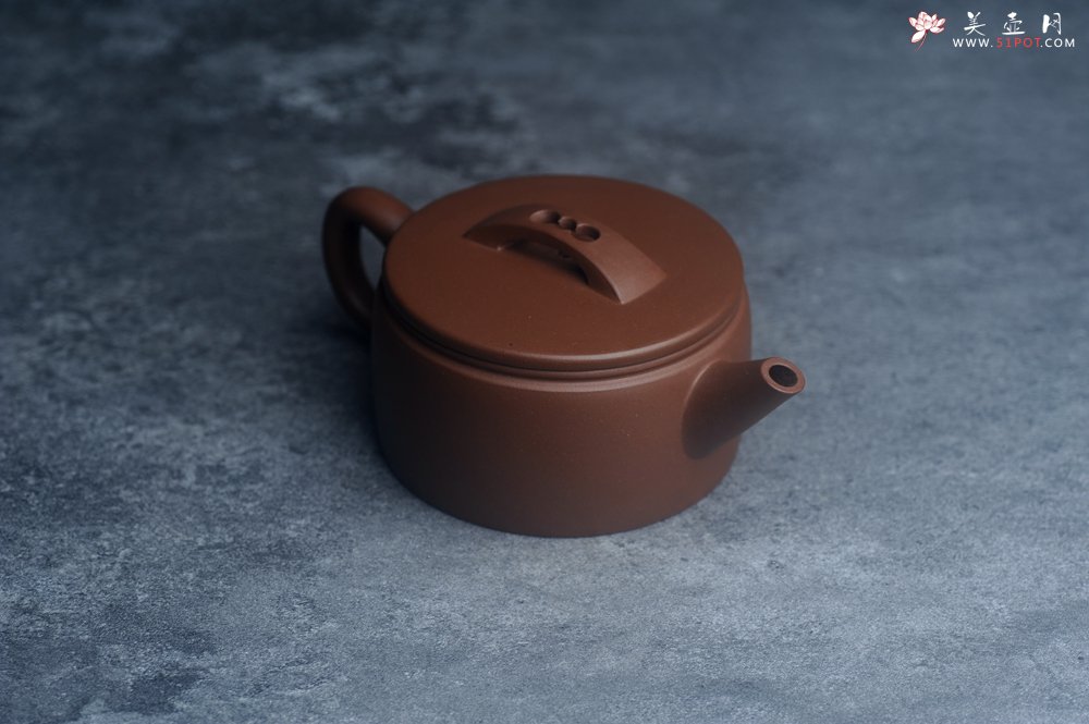 紫砂壶图片：美壶特惠 特好文革紫泥大口实用汉瓦 茶人醉爱 - 宜兴紫砂壶网