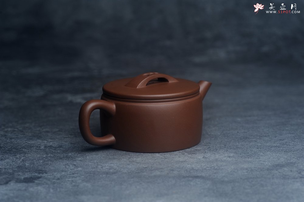 紫砂壶图片：美壶特惠 特好文革紫泥大口实用汉瓦 茶人醉爱 - 宜兴紫砂壶网