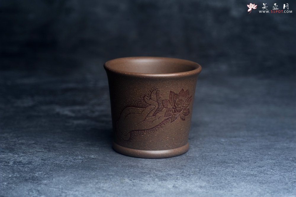 紫砂壶图片：美杯特惠 优质好料好工拈花指主人杯 - 宜兴紫砂壶网