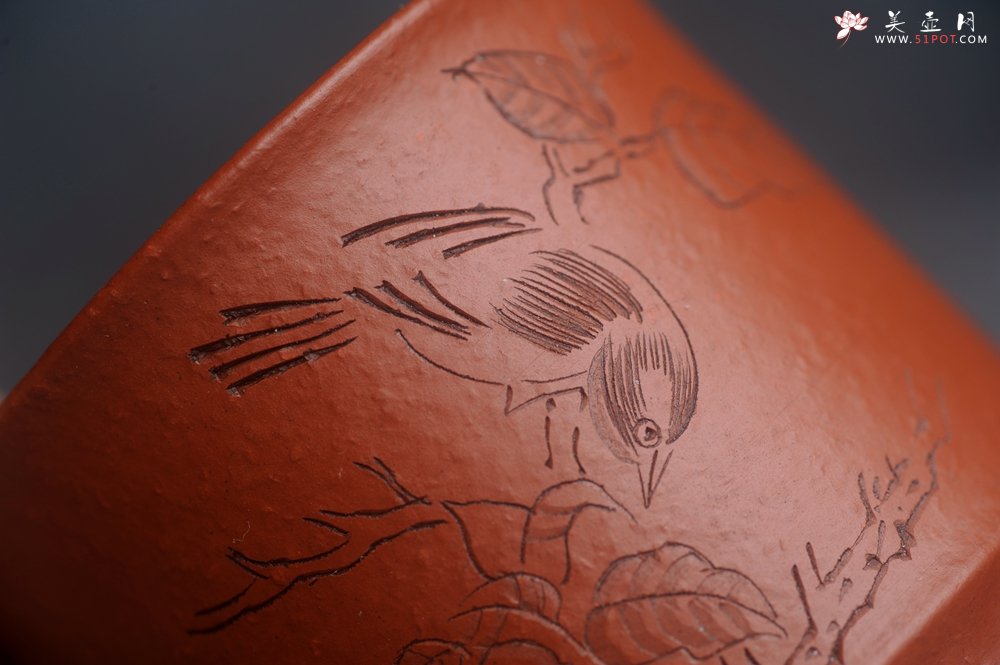 紫砂壶图片：美杯特惠 优质朱泥精致清趣杯 主人杯 装饰文雅 - 宜兴紫砂壶网