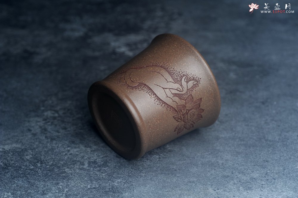 紫砂壶图片：美杯特惠 优质好料好工拈花指主人杯 - 宜兴紫砂壶网