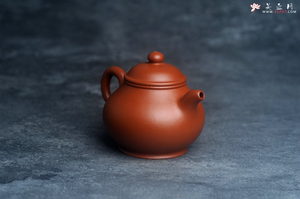 紫砂壶图片：油润黄龙山朱泥 全手工潘壶 做工特好 - 宜兴紫砂壶网