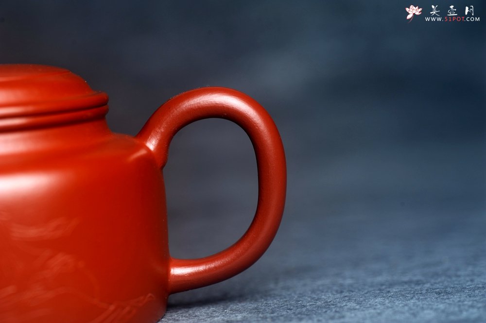 紫砂壶图片：美壶特惠 优质小品朱泥德中 装饰人物 特文气 - 宜兴紫砂壶网