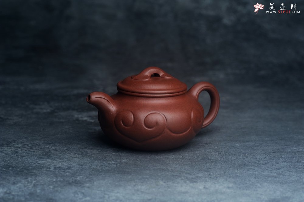 紫砂壶图片：美壶特惠 精致特好底槽青泥仿古如意壶 茶人醉爱 - 宜兴紫砂壶网