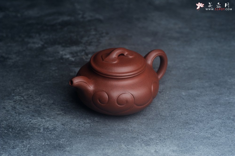 紫砂壶图片：美壶特惠 精致特好底槽青泥仿古如意壶 茶人醉爱 - 宜兴紫砂壶网