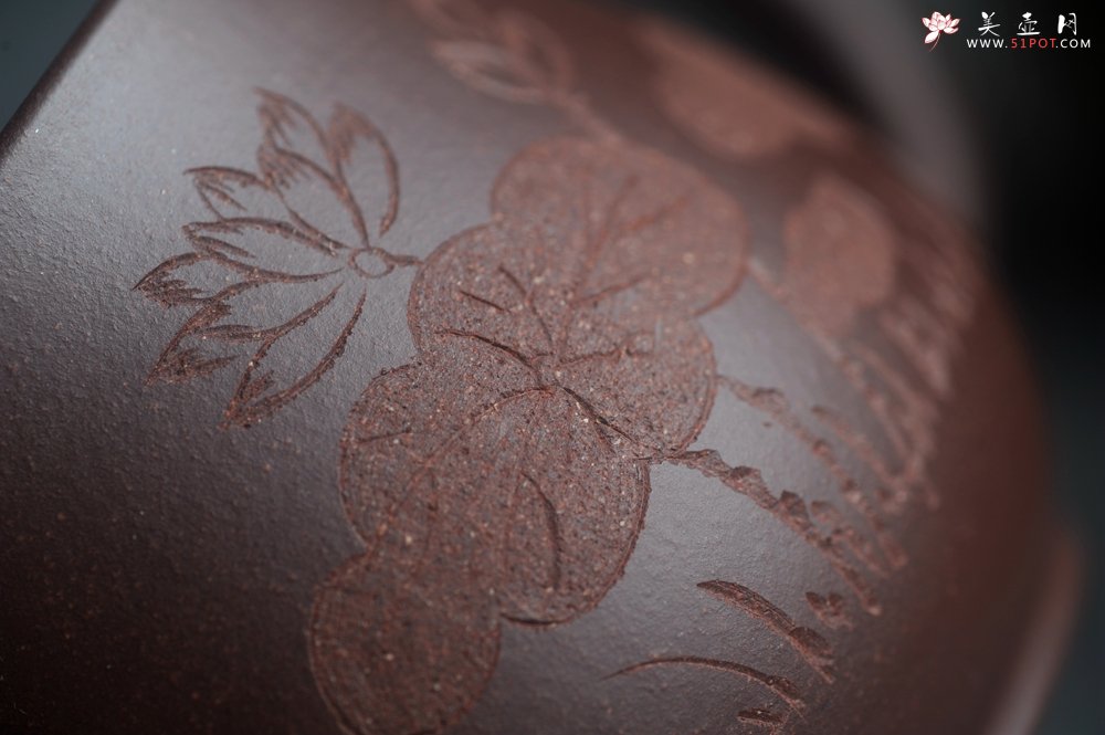 紫砂壶图片：美杯特惠 办公旅行便携式茶具荷叶盖杯 泥料超好 - 宜兴紫砂壶网