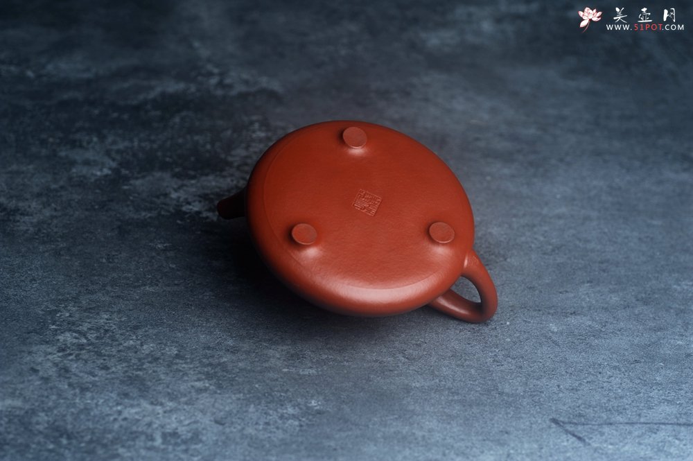 紫砂壶图片：精品老朱泥子冶石瓢 文气装饰 期待与您结缘 - 宜兴紫砂壶网