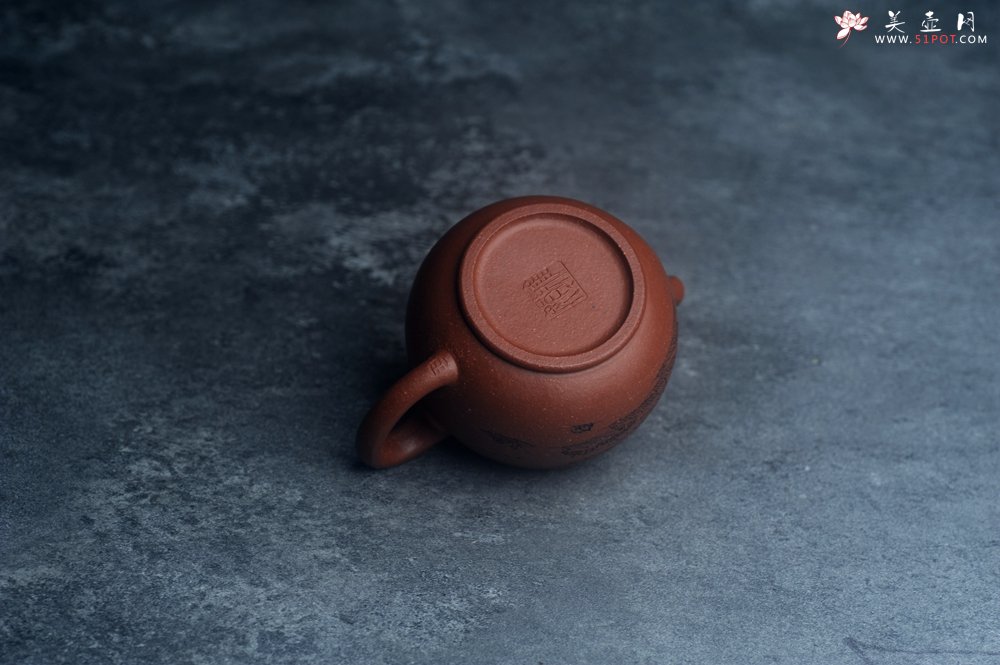 紫砂壶图片：美壶特惠 精致特好降坡泥桥钮巨轮壶 茶人醉爱 - 宜兴紫砂壶网
