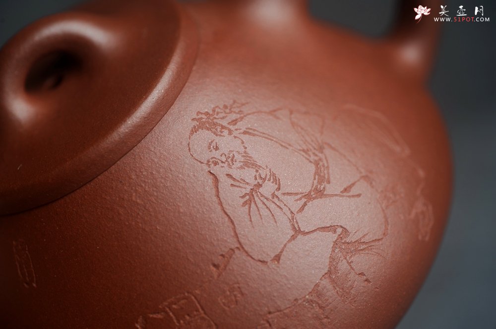 紫砂壶图片：特好底曹青 全手工小子冶石瓢 品一壶香茗做半日神仙 装饰特文气 期待与亲结缘 - 宜兴紫砂壶网