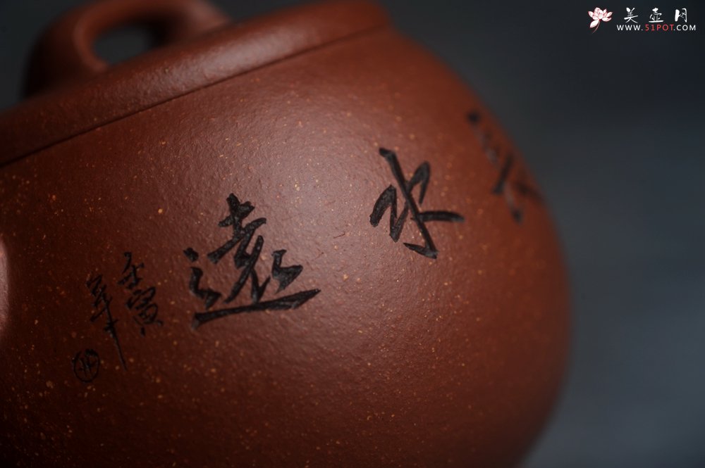 紫砂壶图片：美壶特惠 精致特好降坡泥桥钮巨轮壶 茶人醉爱 - 宜兴紫砂壶网