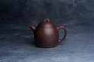 紫砂壶图片：美壶福利特惠 精致特好老紫泥秦权壶 刻竹子 特文气 - 宜兴紫砂壶网