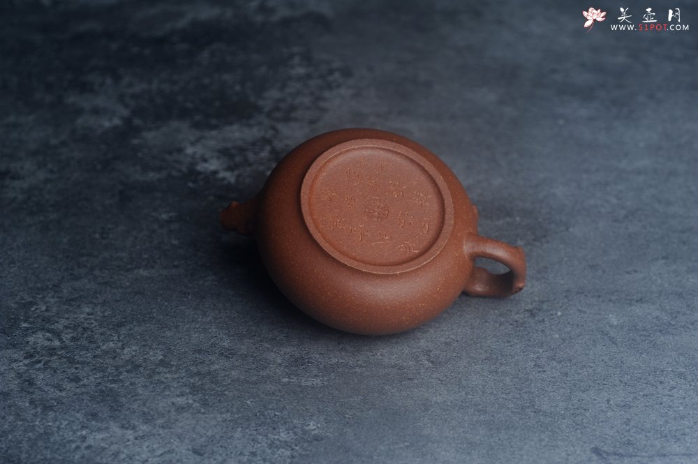 紫砂壶图片：美壶特惠 特好降坡泥扁豆壶 肌理丰富生动 - 宜兴紫砂壶网