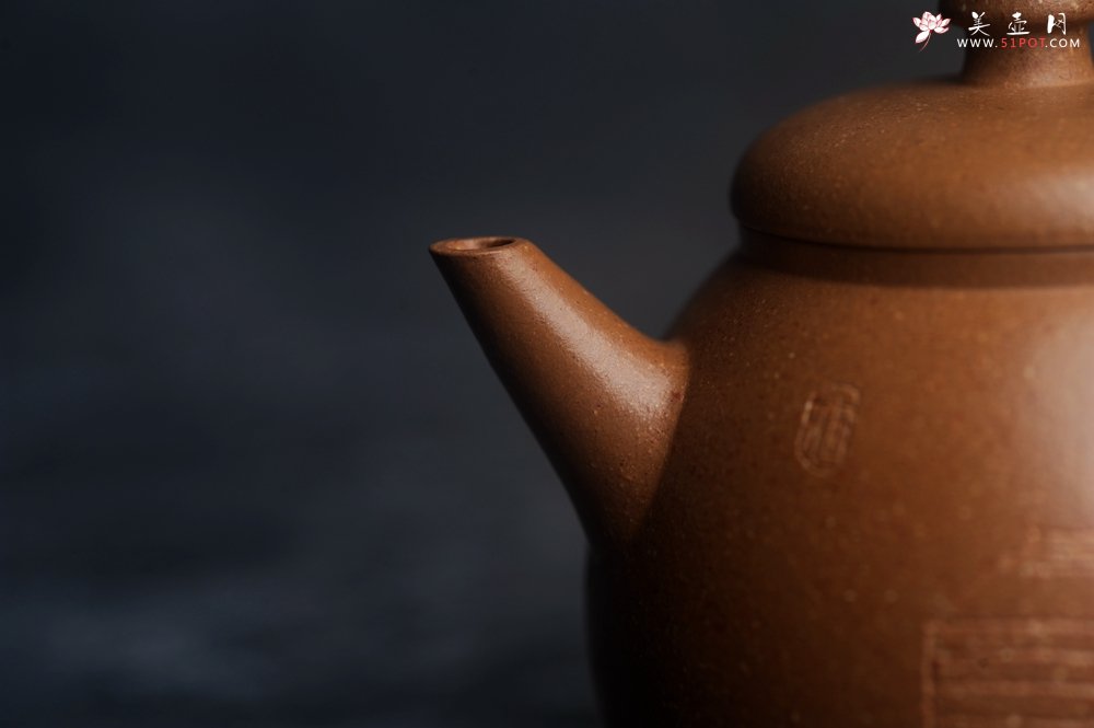 紫砂壶图片：美壶特惠 精致特好黄降坡泥高宫灯壶 装饰特文气 - 宜兴紫砂壶网